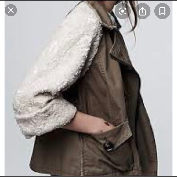 Anthropologie Shimmer sleeve Anorak by Hei her - Picture 3 of 7